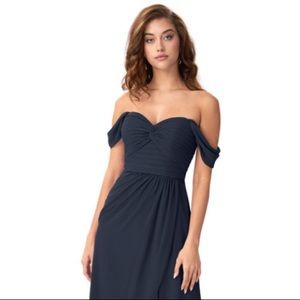 NEW, UNWORN Azazie Millie Dark Navy Dress